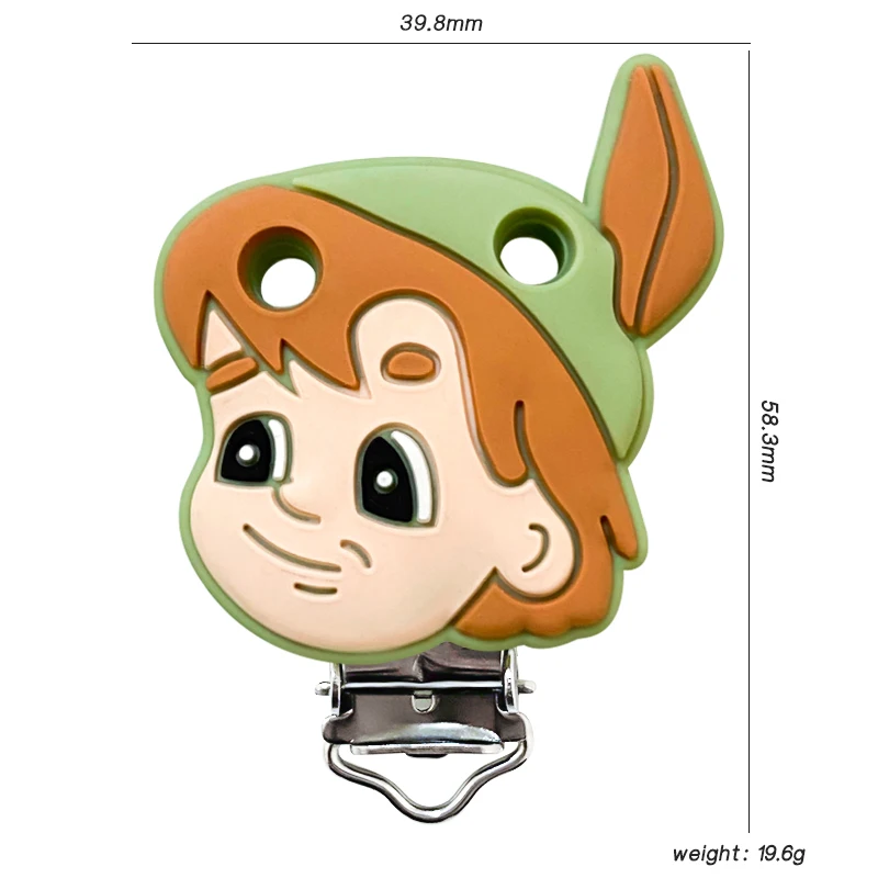 3pcs New Silicone Cartoon Clip DIY Nipple Chain Jewelry Accessories image 5