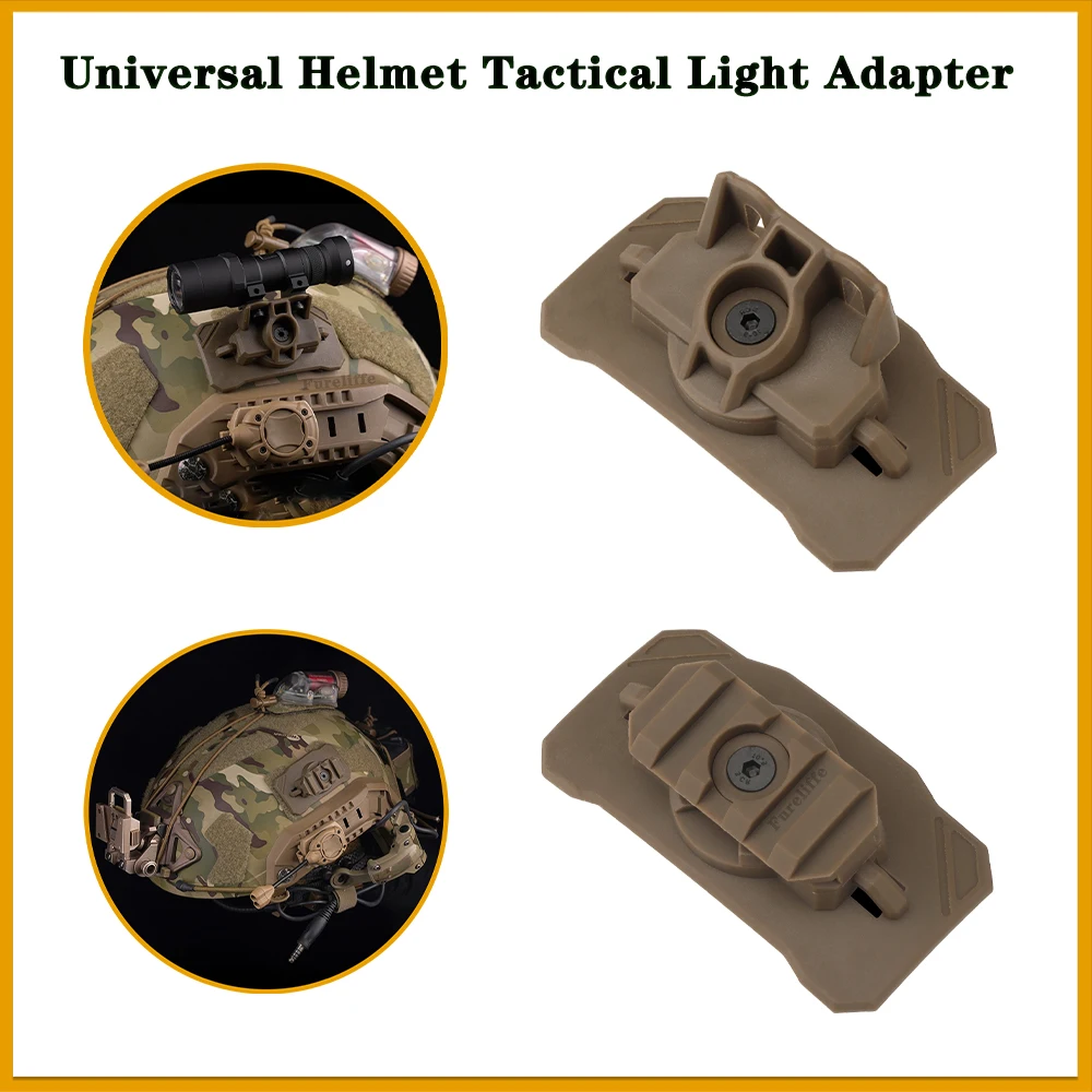 

Универсальный тактический фонарь для шлема, вращающийся на 360° ° , две типы основы, вспомогательные источники света ночного видения X300