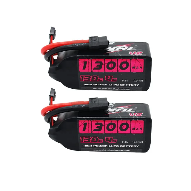 2 SZT. CNHL 4S 14.8V Bateria Lipo 1100mAh 130C z wtyczką XT60 do samolotów FPV, quadcopterów i helikopterów