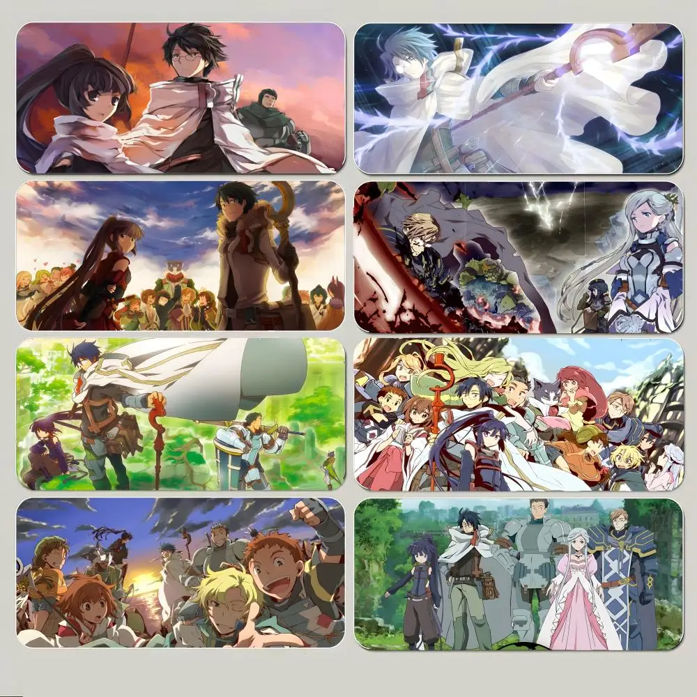 fantasy rpg L-Log Horizon Mouse Pad Large Gaming Mousepad with Thick Stitched Edge Non-Slip Desk Mat