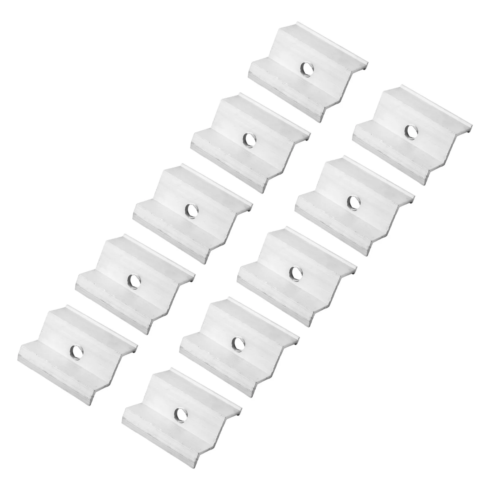 Easy Installation End Clamp Module Clip Light Weight 4/10PcsSolar Panel Bracket Aluminum Alloy Height Assembly