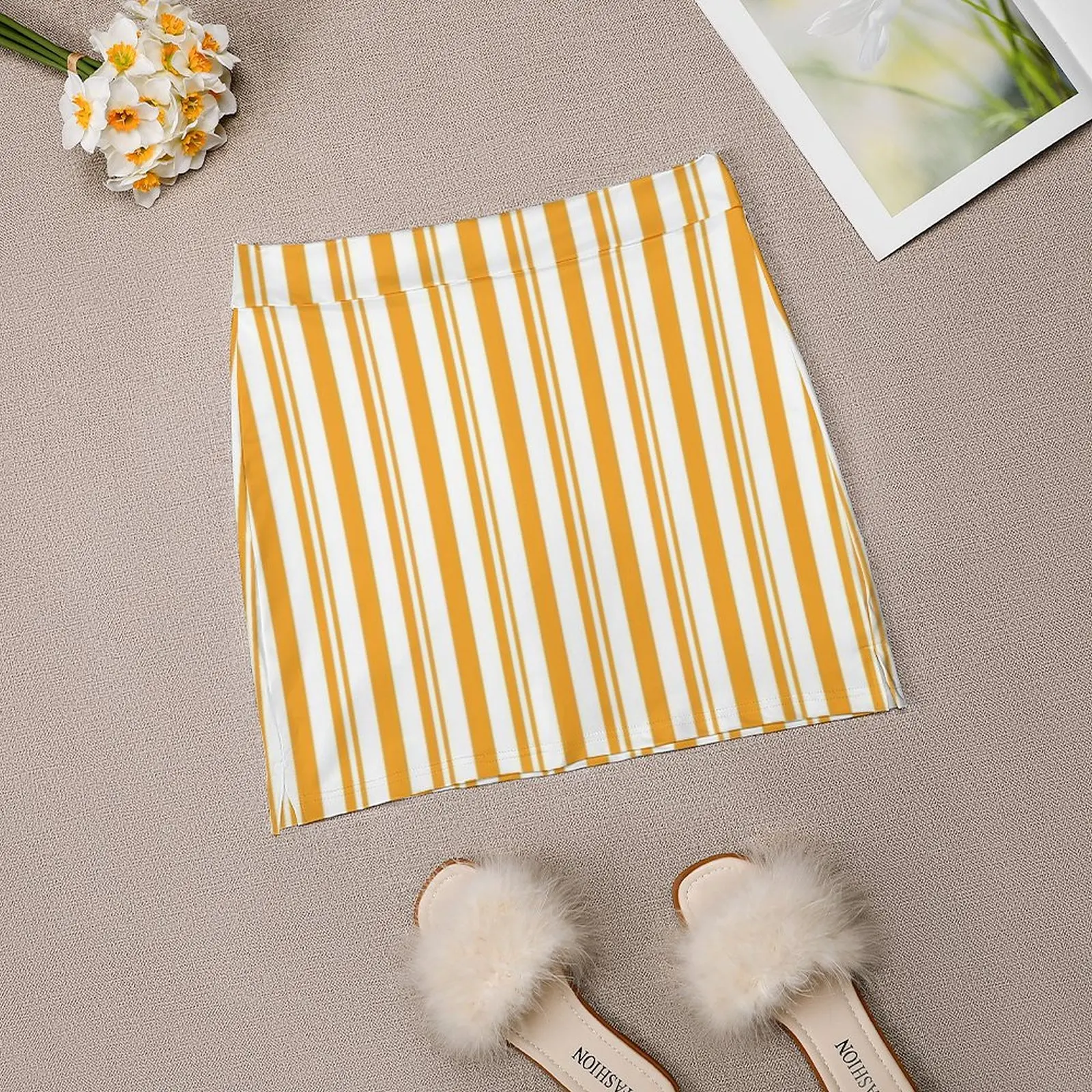 Dapper Yellow Women's skirt Aesthetic skirts New Fashion Short Skirts Dapper Dans Main Street Usa Main Street Walt World Land