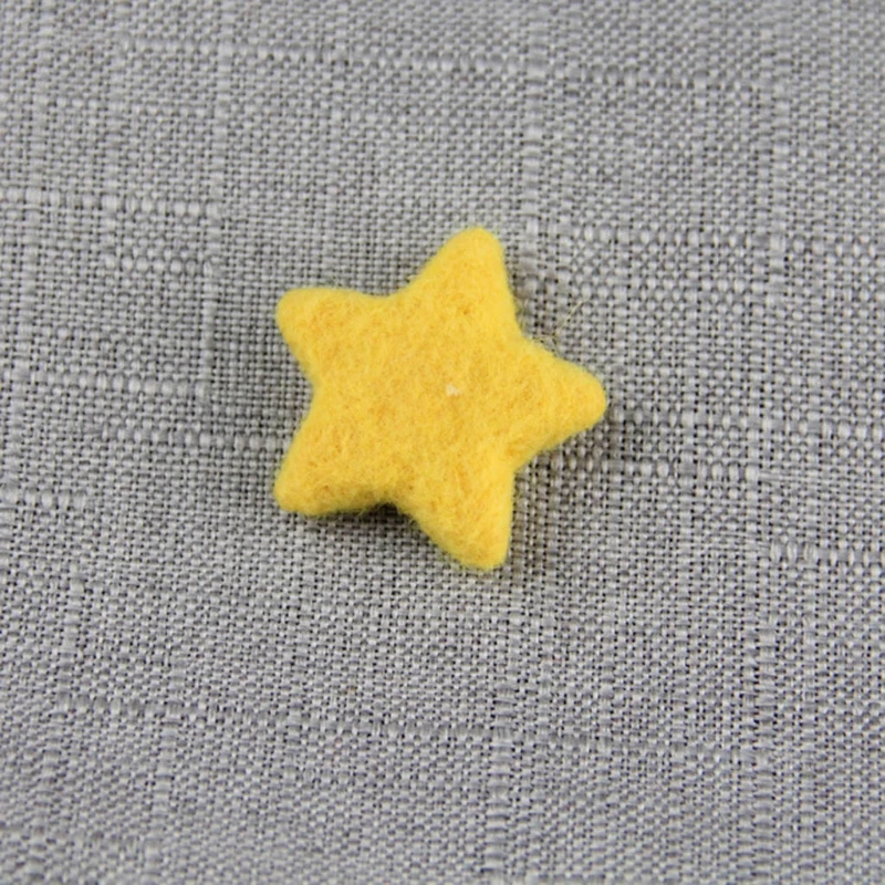 Infants Photo Wool Felt Star Decorations Mini Wool Felt Beads Dropship