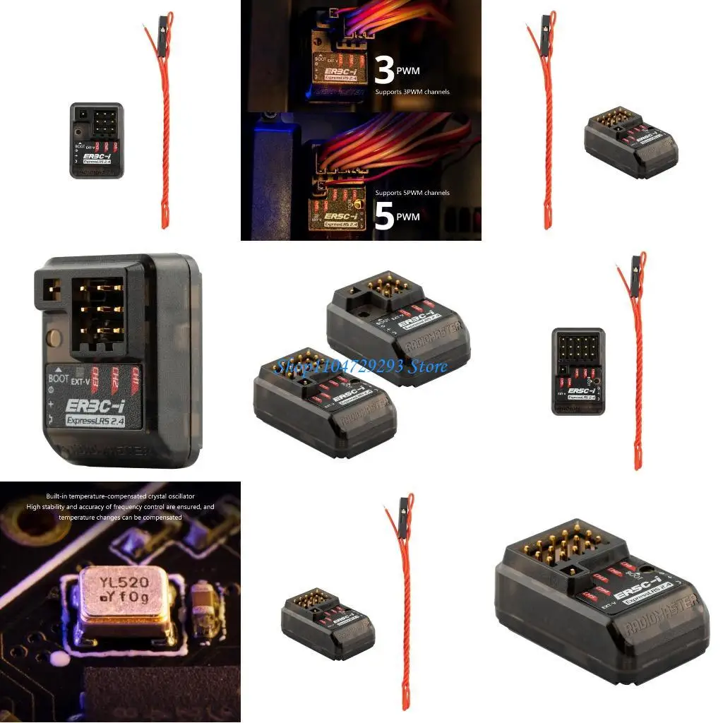 Y2GD ExpressLRS 2.4GHZ PWM Receiver 3/5 Channel Precise Control for Model Builder