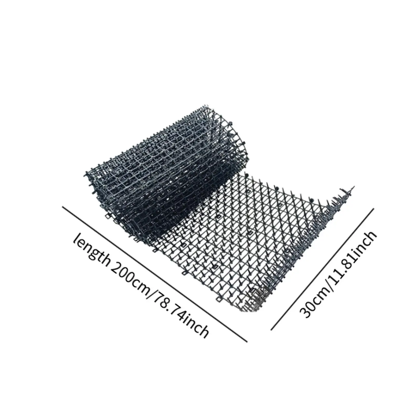حصيرة الردع للقطط عملية محمولة لتدريب الحيوانات الأليفة، حصيرة قوية لحماية زراعة القطط مع مسامير لسرير زهور الحديقة الداخلي #6