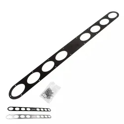 Car modification aluminum alloy rear bumper 8-hole air diversion diffuser plate deflector