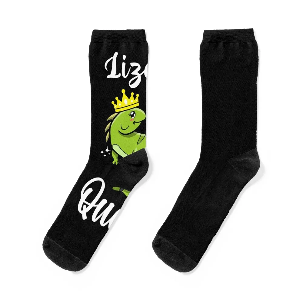 Lizard Queen Enthusiast Collector Reptile Lovers Gift Socks funny gift with print Toe sports retro Socks For Man Women's