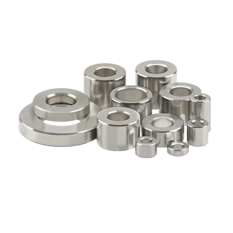 304 الفولاذ المقاوم للصدأ كم غير الخيوط جلبة غسالة يرتدي فاصل جولة جوفاء المواجهة مستقيم من خلال طوقا OD 4 ~ 12 مللي متر