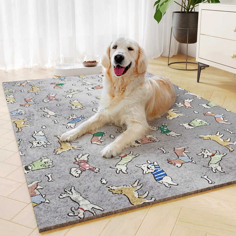 

All-Season Thermal Dog Bed-3D HeatLock Fleece Mat with Chew-Resistant Edges, 4 Sizes for Crate/Cats/Dogs (SGS Certified）