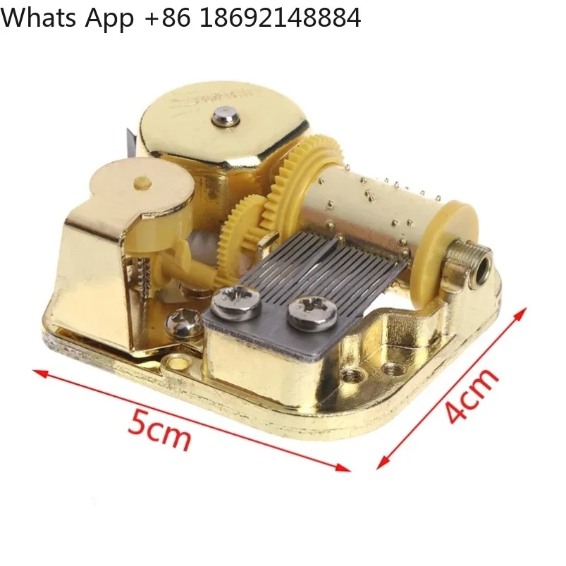 

DIY Mechanical Musical Box Golden Movement+Screws +Castle In The Sky Key Gift