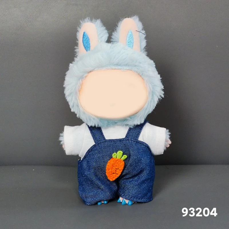 Conjunto de decoración de Ropa para muñecas, Ropa elegante Labubu de 17cm, traje deportivo y de ocio, accesorios de Ropa Labubu