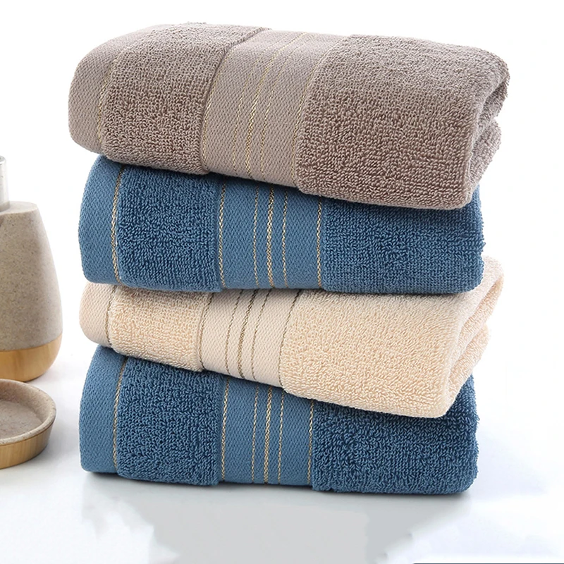 

1PCS Thickened Absorbent Towel Pure Cotton Quick Absorbent Soft Quick Dry Thickened Face Towel Drying Bathrobe Home Textile