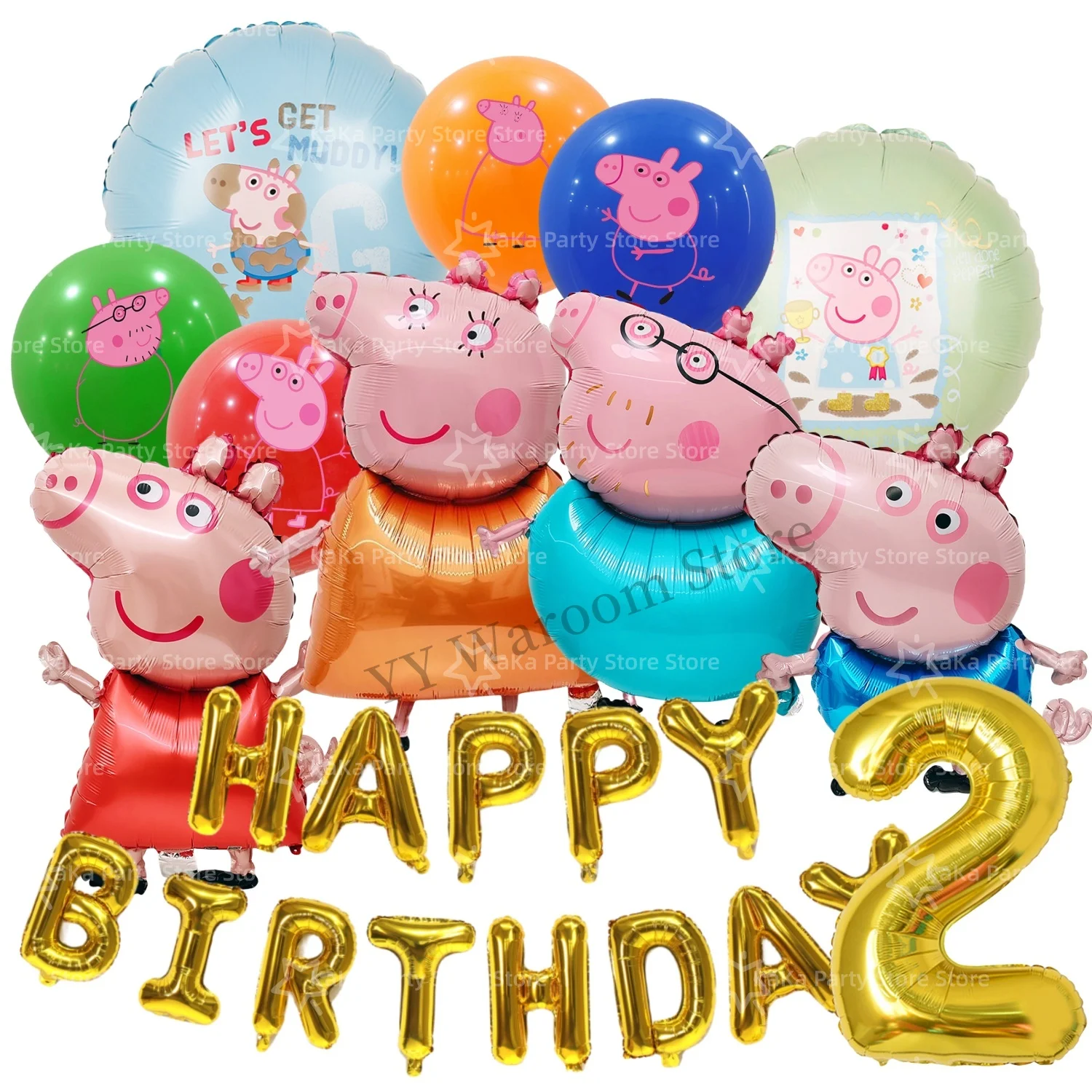 Rosa Schwein Geburtstagsparty Dekoration Einweg-Tischgeschirr Tischdecke Teller Becher Servietten Taschen Baby-Shower Schweinefamilie Partyzubehör
