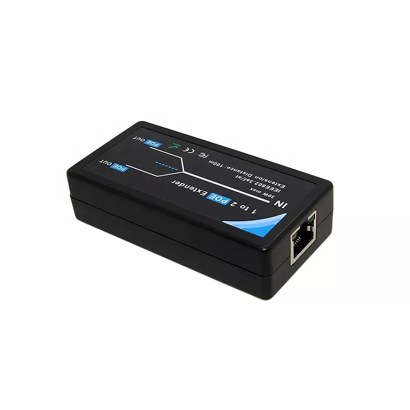 1 In 2 Out 10/100Mbps Poe Extender/Splitter Transmit 100Meter/328ft Over Utp Kabel