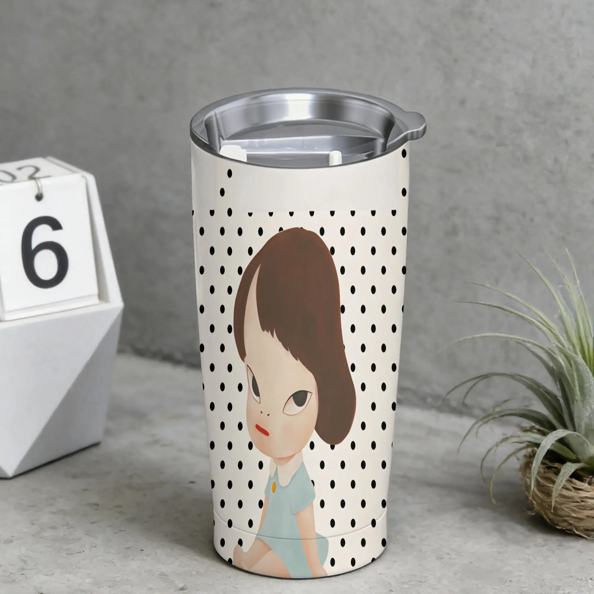 Stainless Steel Tumbler Y-Yoshitomo Nara Coffee Mug  Keep Heat Cold and Hot Mugs Cup Travelist Graphic Water Bottle