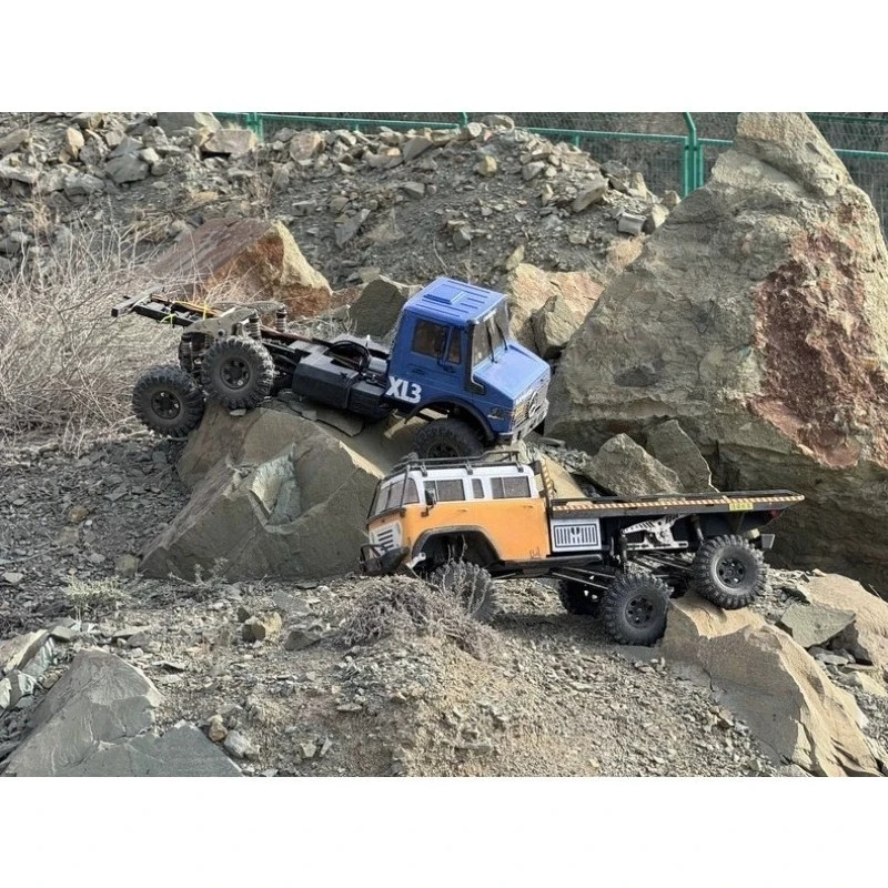 Stainless Steel Walking Beam Suspension Upgrade for CROSSRC EMO XL3 1/8 Scale RC Crawler, Long Arm Big Travel Drilled Install