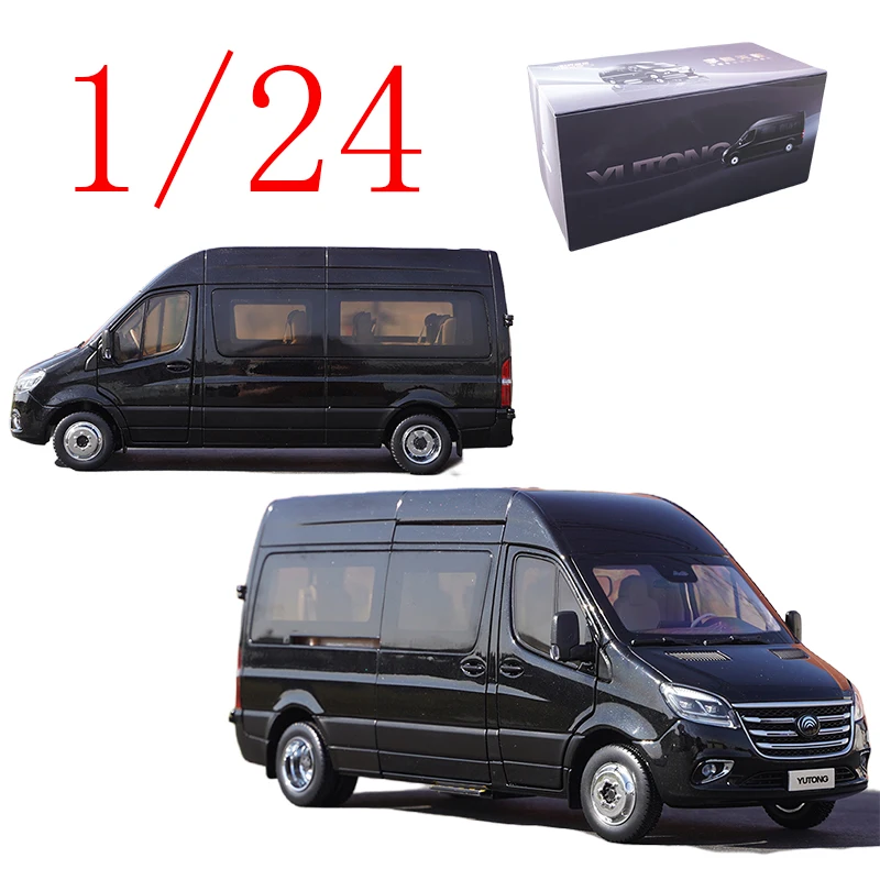

Diecast 1/24 Scale Yutong Alloy Model Cars Yutong Tianjun V6 Business Car Play Vehicles Toys for Boys Gift Original Box