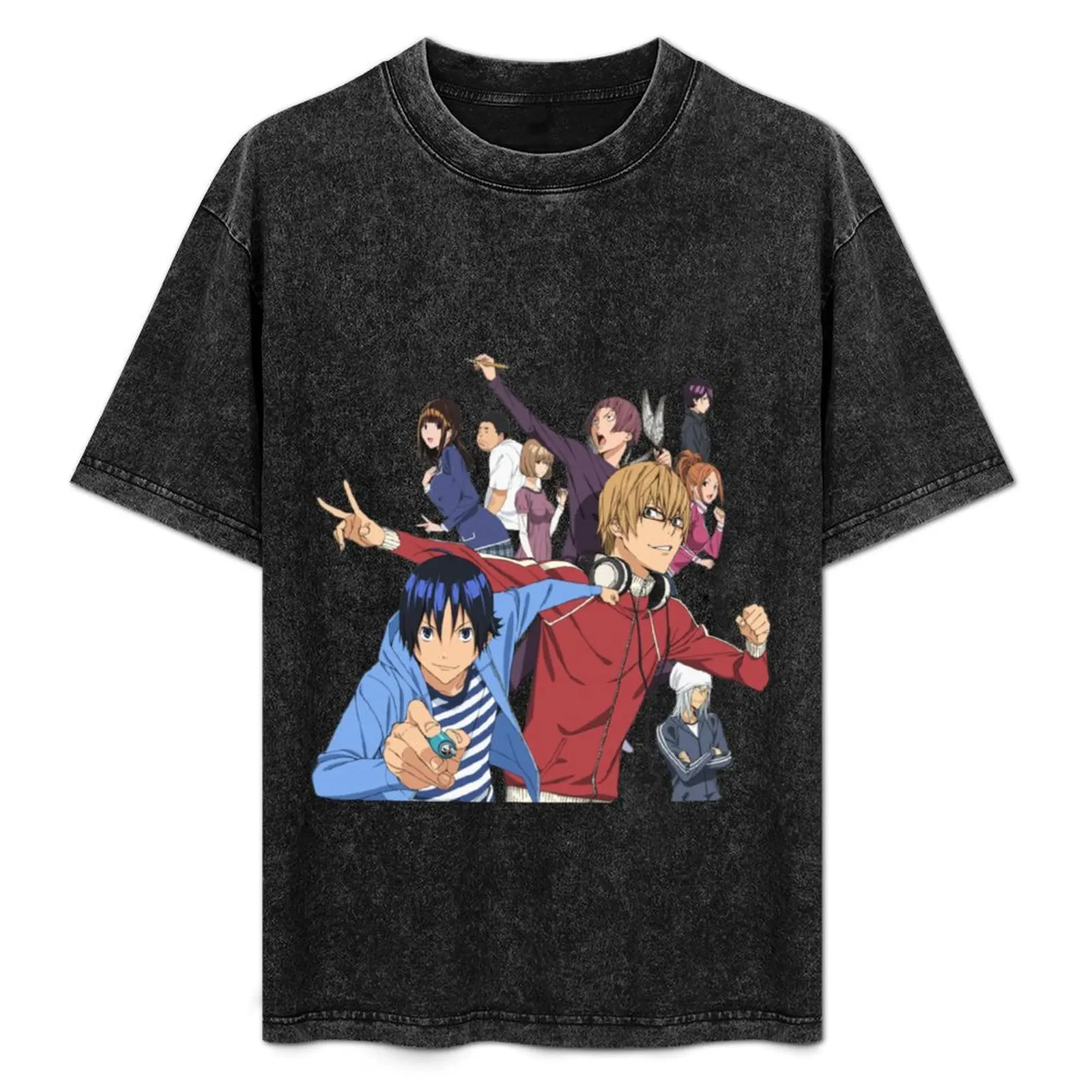 Camiseta Bakuman de talla grande para gimnasio y deportes