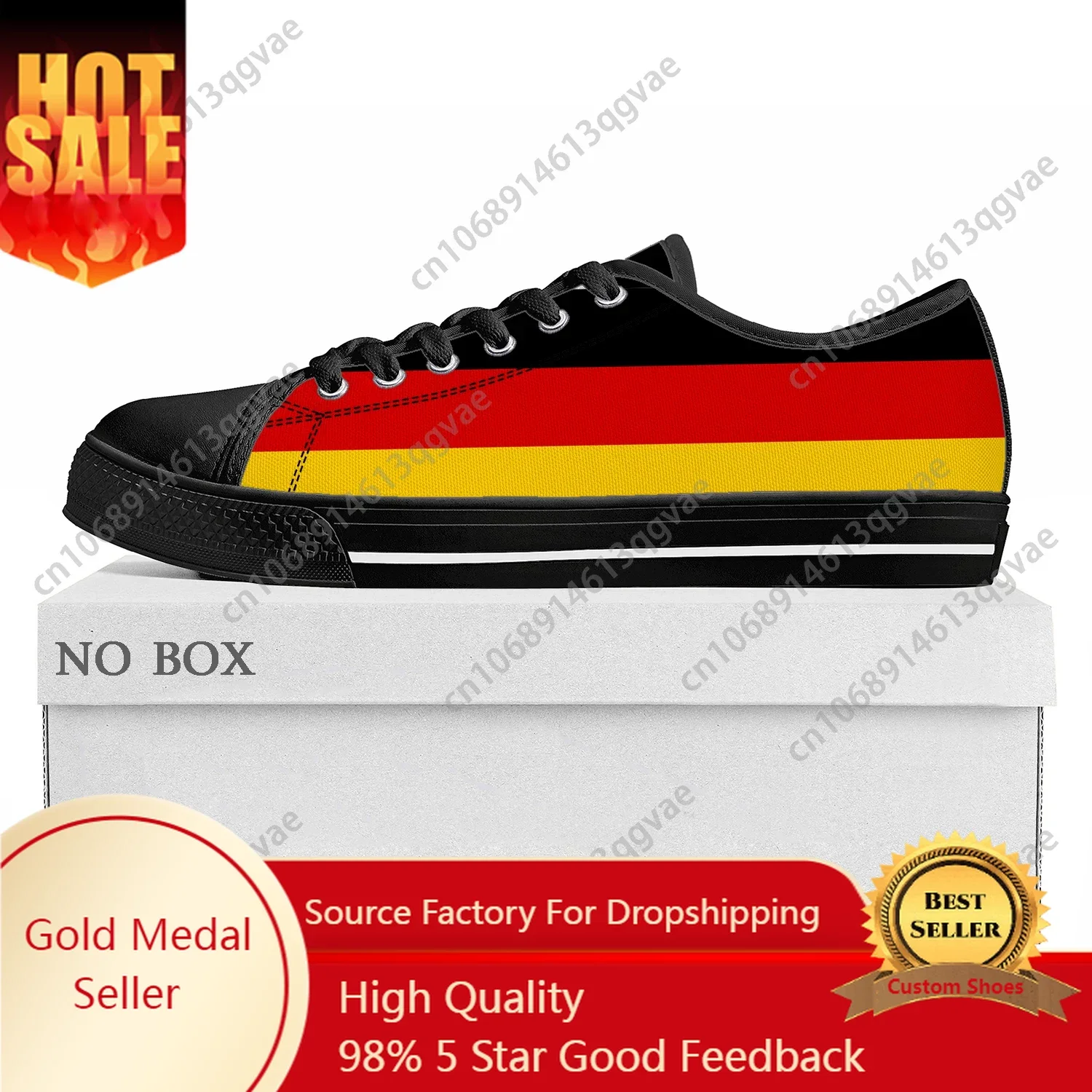 

German Flag Low Top High Quality Sneakers Mens Womens Teenager Canvas Sneaker Germany Prode Casual Couple Shoes Custom Shoe