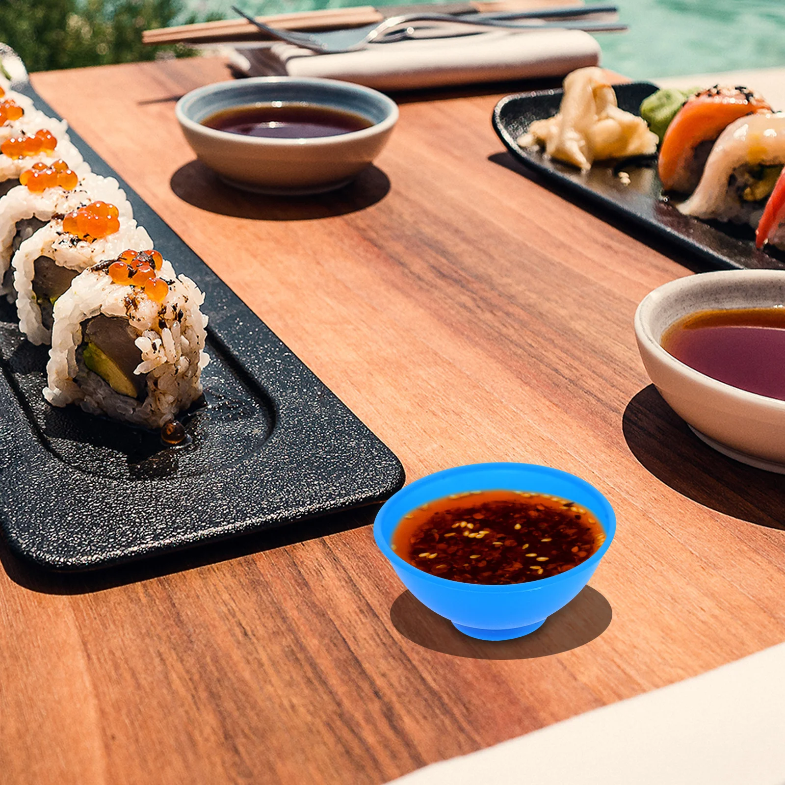 

6Pcs Kitchen Ingredient Bowls Silicone Versatile Sauce Dishes for Dipping Serving Prep Baking Small Nonstick Condiment Bowls