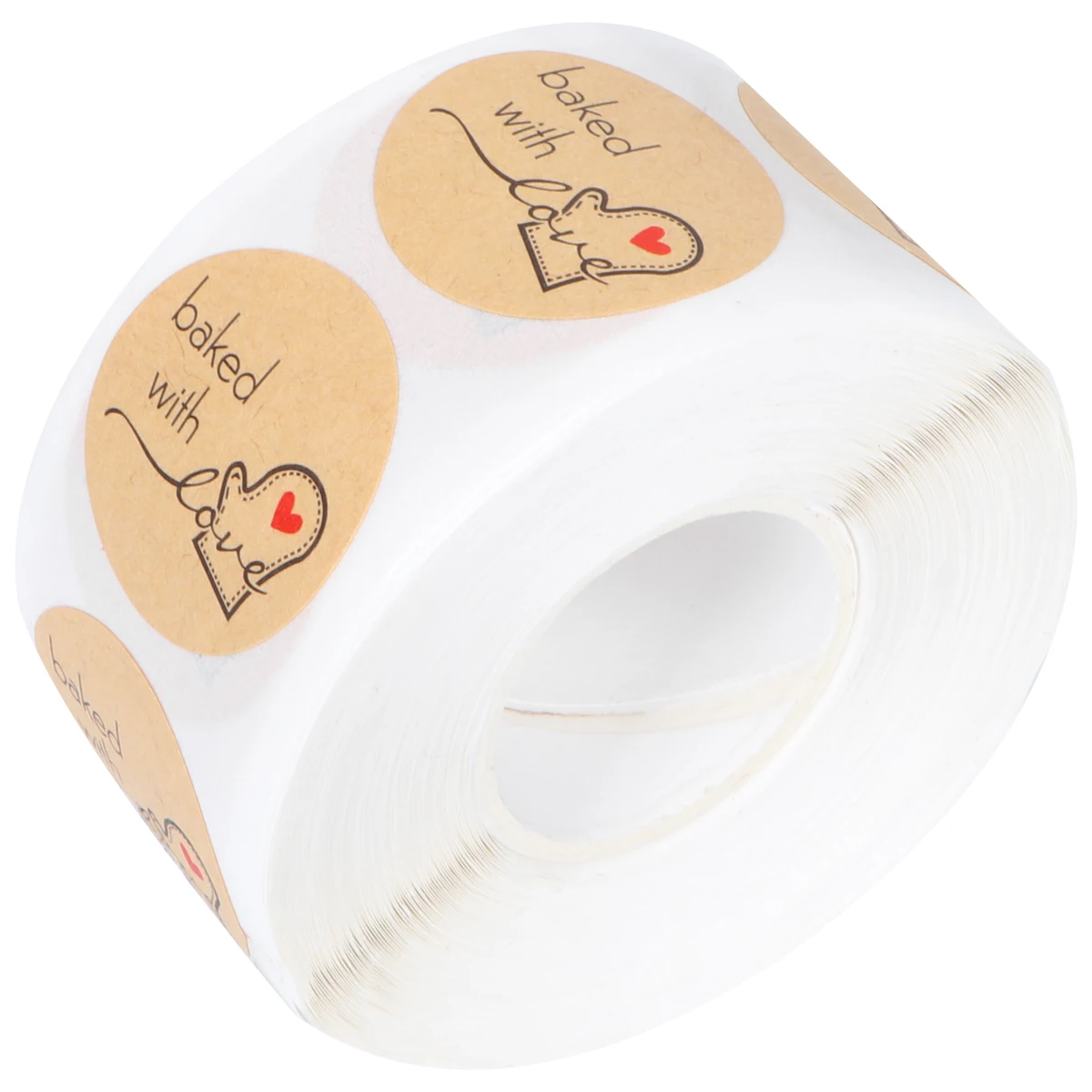 

Round Kraft Paper Stickers Self Adhesive Baking Packing Labels Gift Tags Decor Candy Biscuit Bag Wrapping Strong Adhesiveness