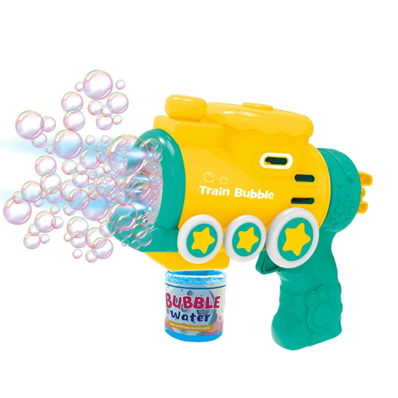 Pistola de burbujas de mano para niños, máquina de burbujas totalmente automática, eléctrica, agua de burbujas