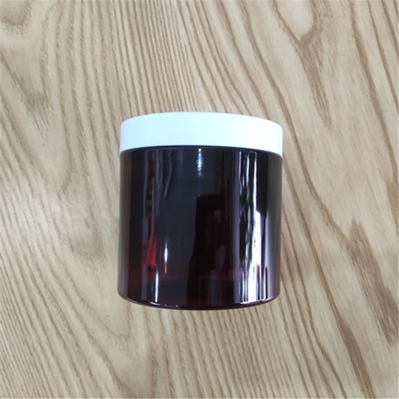 500g 500ml Plastic Cosmetic Cream Jar Brown/White Beauty Body Lotion Containers Face Mask Storage Box Ointment Case