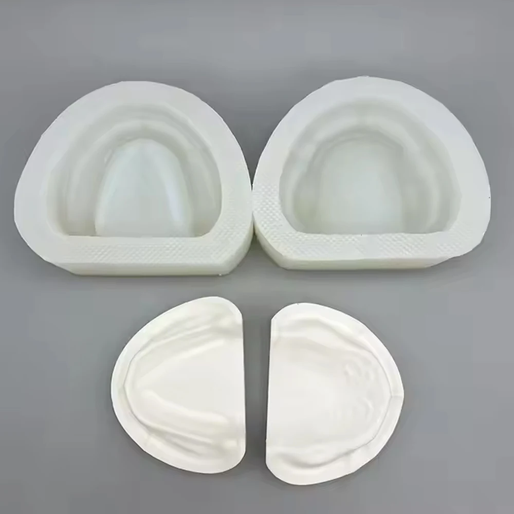 6 pair Dental Casting Gypsum Model Plaster Cast Stomatologic Human Jaws Prothetic Laboratory Teaching Supplies