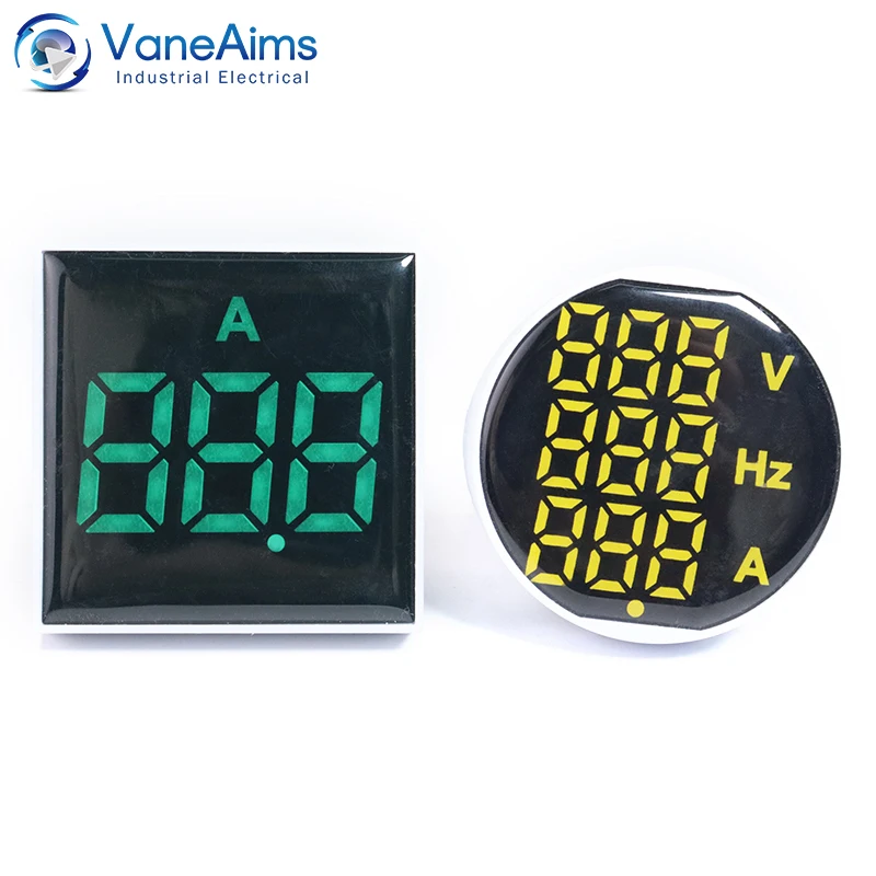 AC60-500v 100A LED Digital Voltmeter Ammeter Car Motocycle Voltage Frequency Current Meter AC Volt Detector Tester Monitor Panel