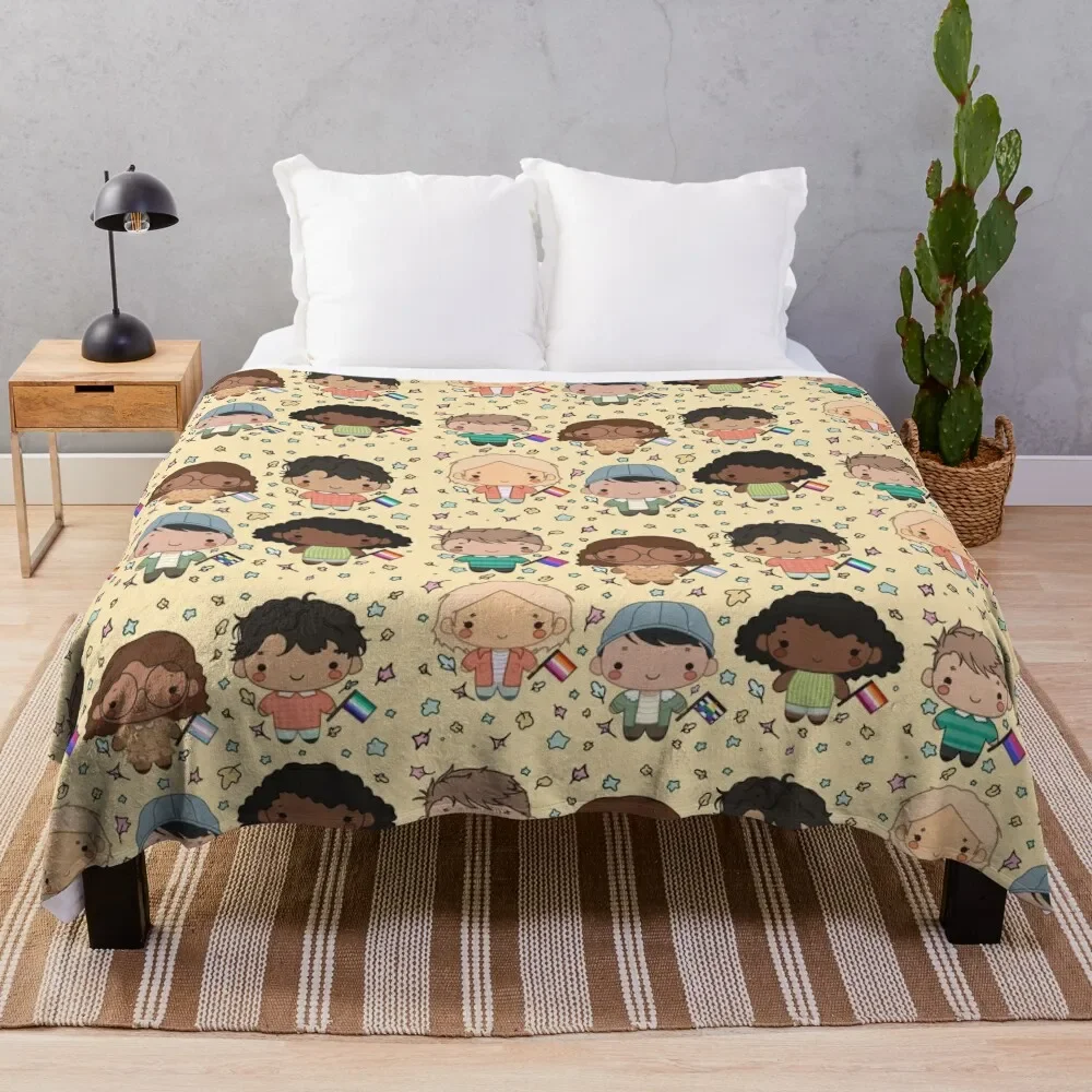 

Heartstopper Squad Throw Blanket Outdoor Soft Blanket for Picnic Beach Camping