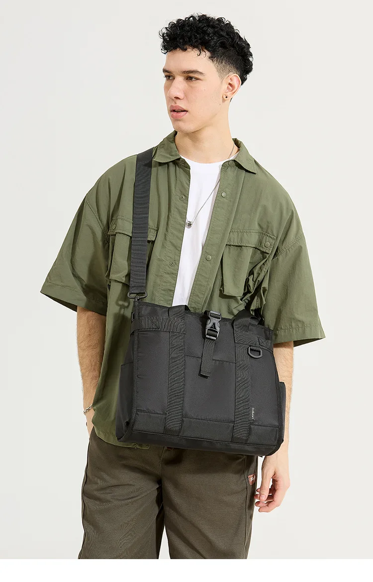 Neue lässige Herren-Umhängetaschen, wasserdichte Oxford-Schultertasche, lässige Handtasche, Laptoptasche, große Kapazität, Studenten-Büchertasche – Detail 5