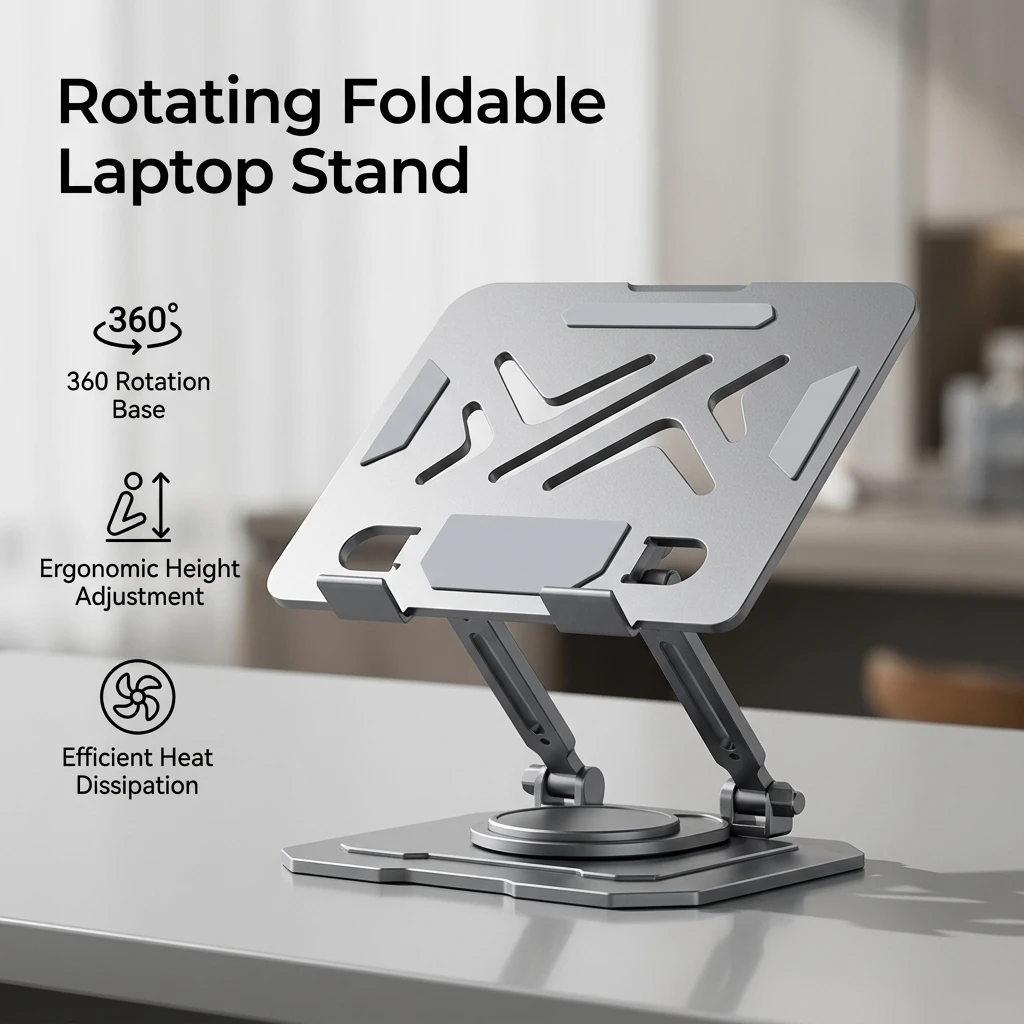 Podstawka pod laptopa 360 °    – Laptop Stand Dock Aluminum recenzja i cena