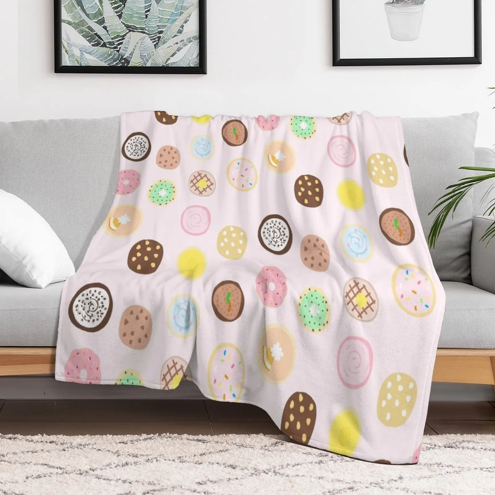

Crumbl Cookie Assortment Yum! Throw Blanket Moving Single decorative Blankets Comforter Plush Giant Sofa Quilt Blankets