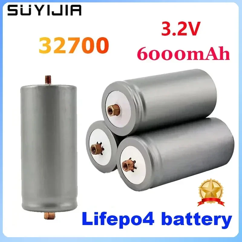 Rechargeable Lifepo4 Original Battery 3.2V 32700 6000mAh Electric Vehicle Solar Street Light Golf Cart Medical Equipment Etc