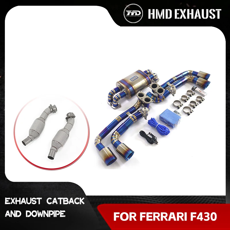

Downpipe Heat shield SS304 for Ferrari F430 Exhaust system Ti Catback Vacuum valve Extended warranty Muffler Tips