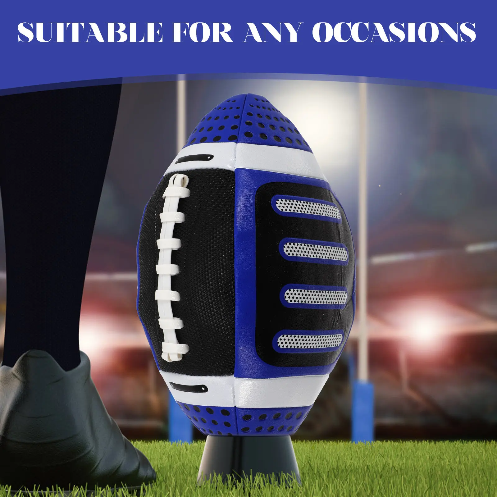 

Детский мяч для регби из профессионального полиуретана, тренировочный мяч для регби на открытом воздухе, улучшающий точность, силу рук и моторную память.