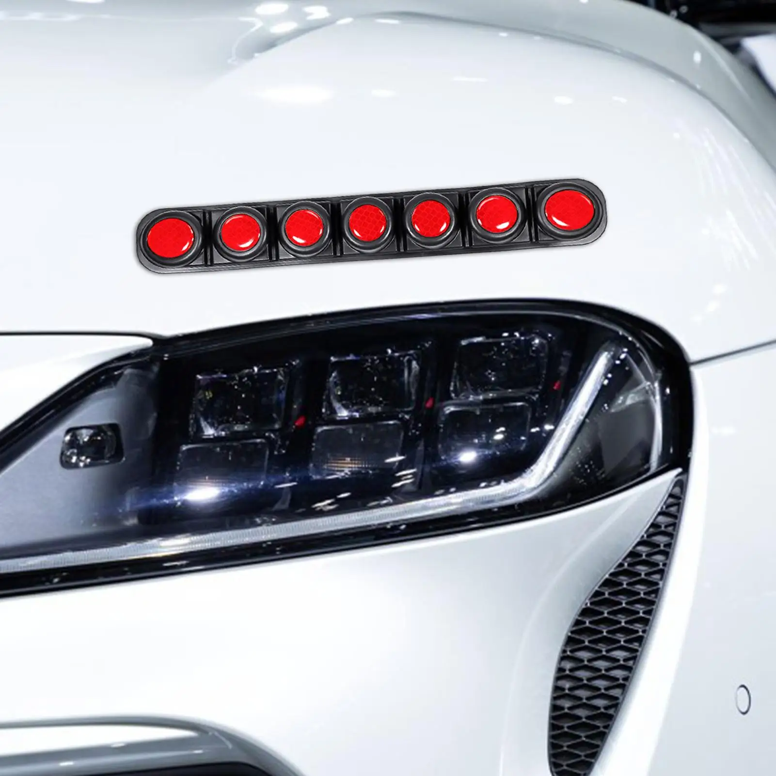 

Reflective Car Stickers 2 Pieces Foldable Exterior Accessories Warning Safety Reflector Strips For Car SUV Truck Motorcycle