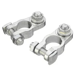 Zinc Alloy Battery Terminal Clamp Clip Connector, Car Battery Column Connector, Positivo e Negativo Pólo, Auto Bateria Acessórios, 2 pcs