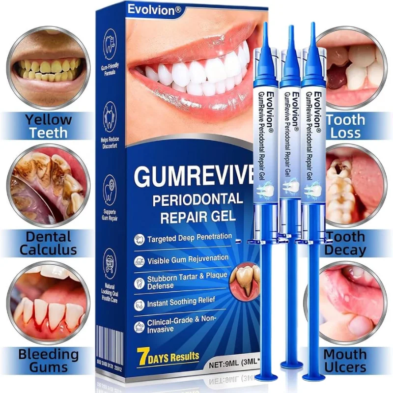 3mlx3 Gum Care Gel Periodontal Repair Gel For Plaque Tartar Gum Health Deep Cleaning Instant Fresh Feeling Oral Care