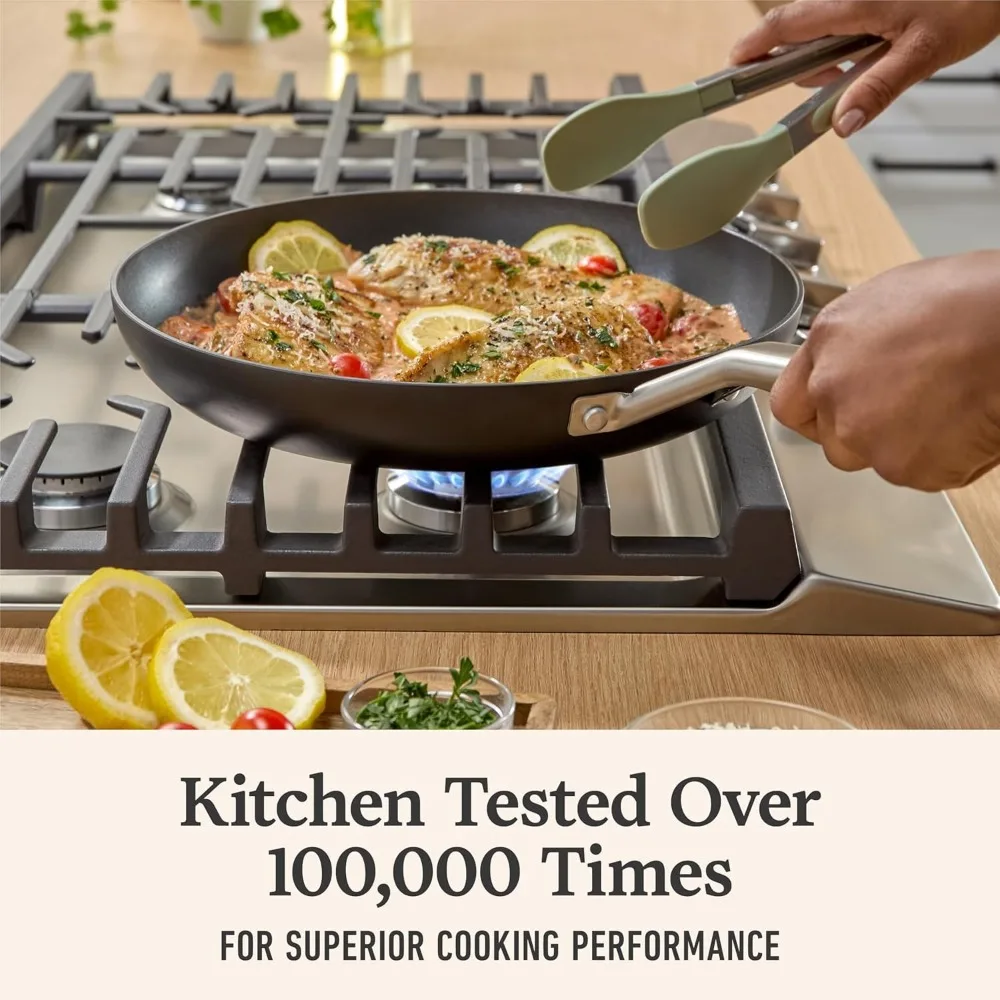 

Premium 12-Inch Nonstick Frying Pan | Hard-Anodized Aluminum | Even Heating for Home Chefs & Cooking Enthusiasts