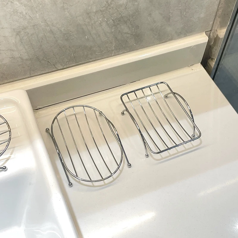 Stainless Steel Soap Dishes Rust-resistant Saver Basket For Bathroom Toilet Shower Soap Holder Case Brand Kitchen Accessories view 3