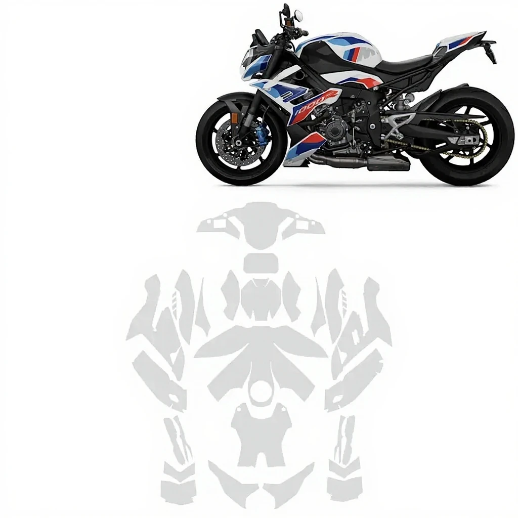 For BMW M1000R M1000 R Motorcycle Transparent TPU Protective Film Motorcycle Body Complete Paint Fairing Anti-scratch PPF Film