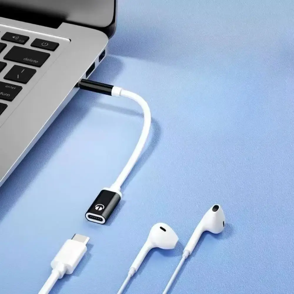 3.5mm Male To Type C Female Headphone Adapter Cable Laptop Phone Audio Cable Cord Portable Tablet Aux Cable Converter