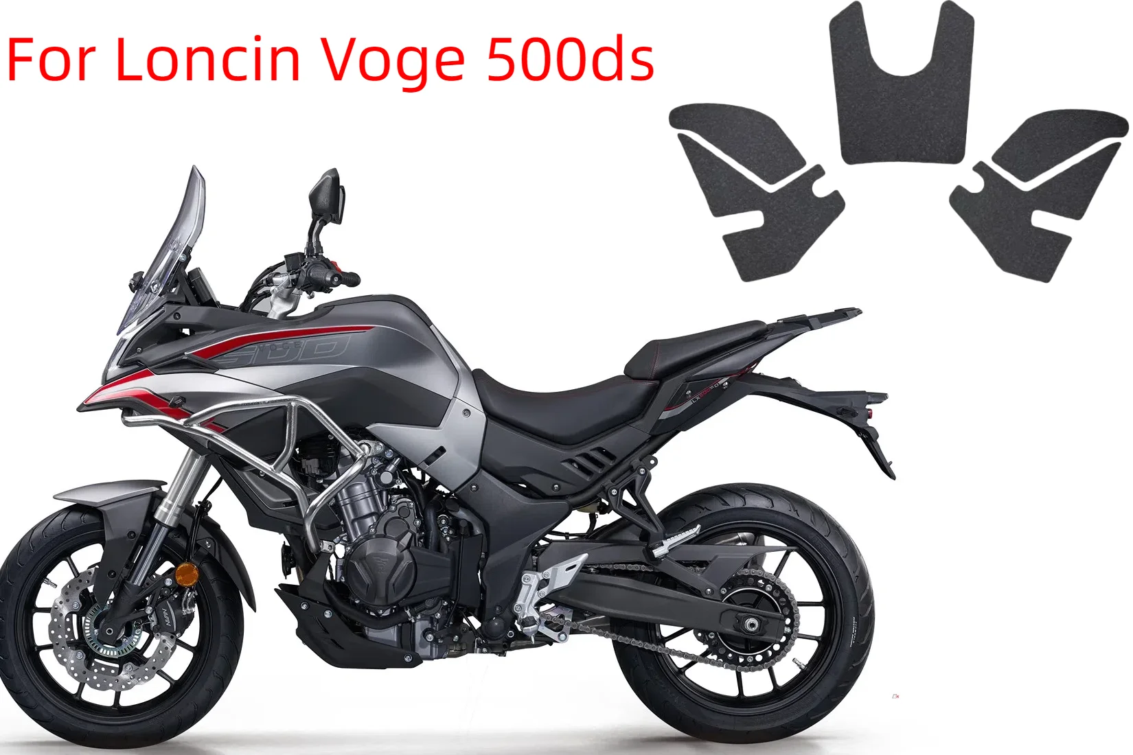

For Loncin Voge 500ds 500 DS tank pad protector sticker decal gas knee grip tank traction pad side
