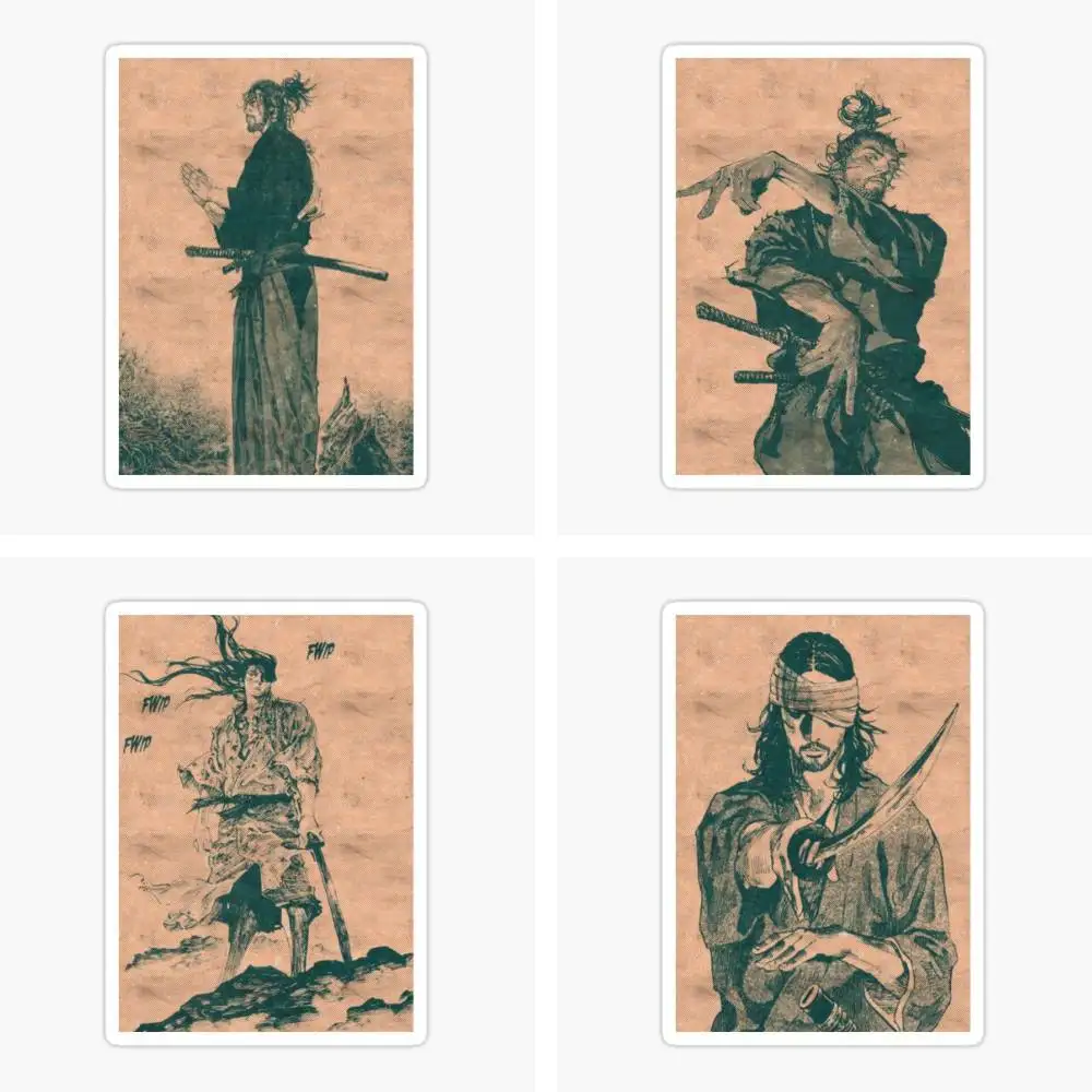 Vagabond Anime Sticker Car Window Bumpers Die-cut Vinyl Stickers Decorative Accessories