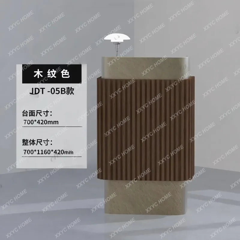 XXWelcome Desk, Company Front Desk Sales Department Hotel Restaurant Reception Desk High-end Customer Service Desk Stainless
