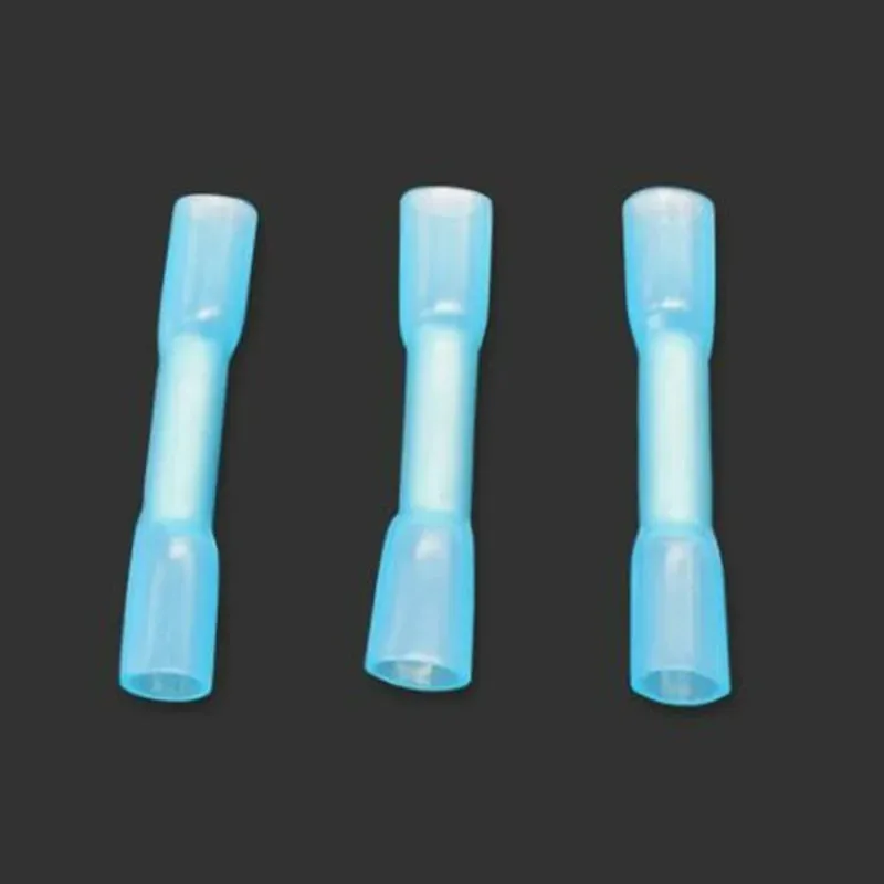 500pcs BHT2 Heat Shrinkable Wire Connectors Waterproof Insulated Cold Crimping Middle Terminal Wiring Connectors