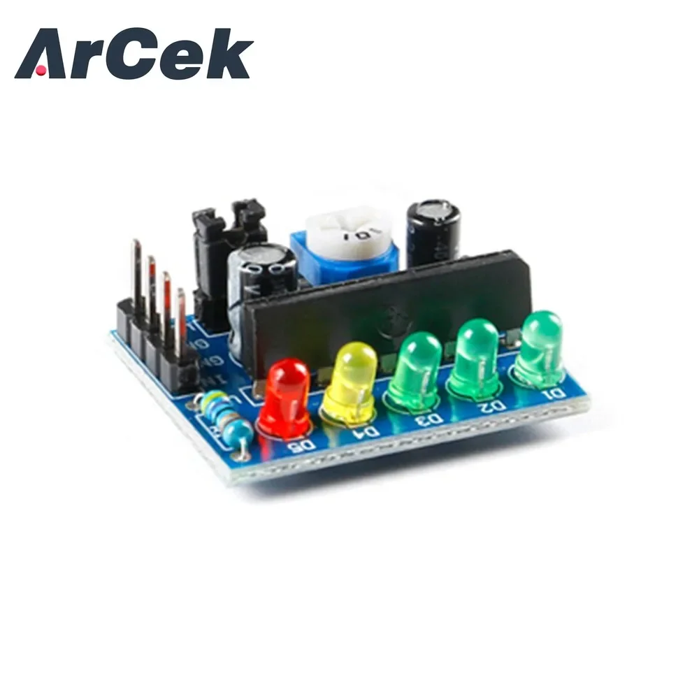 LED Power Battery Indicator, Nível Módulo Áudio, 4-Digit Light, Separação de Cores, Detecção 12V, KA2284, 4 Segment