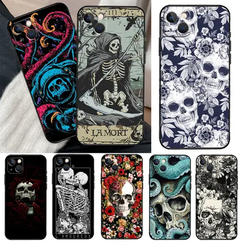 Horror Skull Gothic Case For Realme C55 C53 C33 C63 C61 C51 C65 C67 C71 C75 11 12 13 14 15 Pro Plus GT6 GT7 Pro