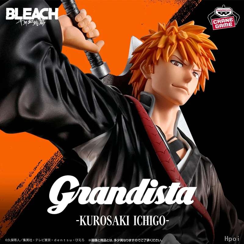 Gloednieuwe Authentieke en Ongeopende Bandai Banpresto Bleach Grandista Kurosaki Ichigo Anime Actiefiguren Model Decoratie 32Cm